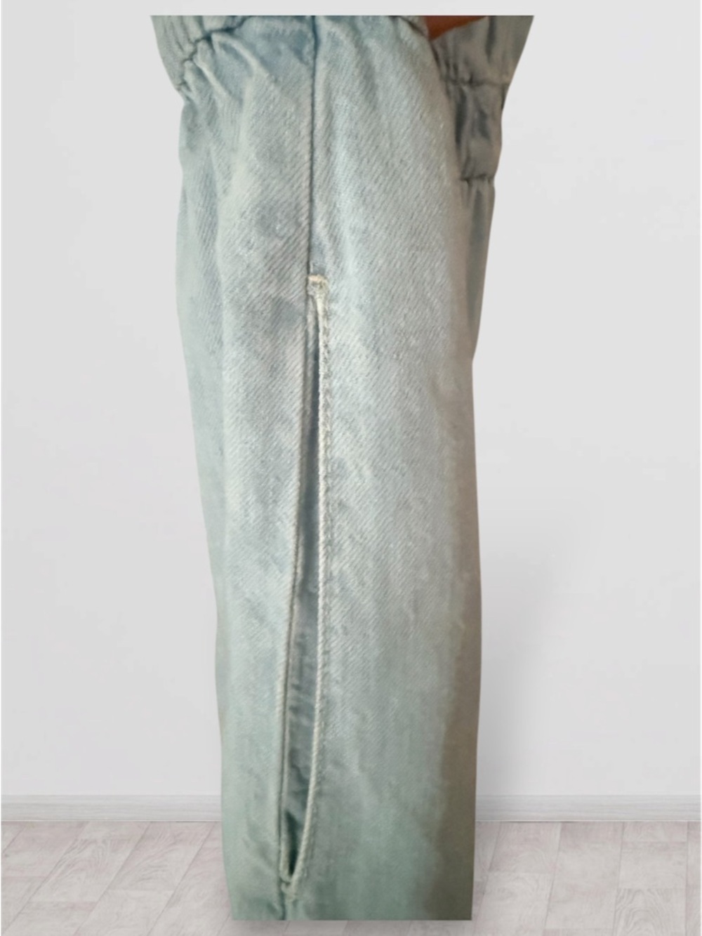 ZARA Light Wash Denim Romper - Size XS - Picture 8 of 8